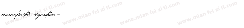 manchester signature字体转换